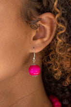 Load image into Gallery viewer, Paparazzi Effortlessly Everglades - Pink - Bubble gum Wooden Necklace and matching Earrings - $5 Jewelry With Ashley Swint