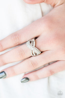 Paparazzi Onstage Opulence - White Pearl - Silver Ring - $5 Jewelry With Ashley Swint