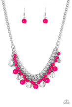 Load image into Gallery viewer, Paparazzi Summer Showdown - Pink - Silver Necklace &amp; Earrings - $5 Jewelry with Ashley Swint