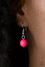 Load image into Gallery viewer, Paparazzi Summer Showdown - Pink - Silver Necklace &amp; Earrings - $5 Jewelry with Ashley Swint