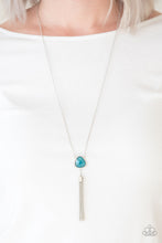 Load image into Gallery viewer, Paparazzi The Glow Show - Blue Gem - Silver Necklace &amp; Earrings - $5 Jewelry With Ashley Swint