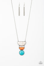 Load image into Gallery viewer, Paparazzi Desert Mason - Multi - White, Orange &amp; Blue Stone Pendants - Necklace &amp; Earrings - $5 Jewelry with Ashley Swint