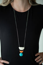 Load image into Gallery viewer, Paparazzi Desert Mason - Multi - White, Orange &amp; Blue Stone Pendants - Necklace &amp; Earrings - $5 Jewelry with Ashley Swint