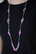 Load image into Gallery viewer, Paparazzi Coral Reefs - Purple - Silver Necklace and matching Earrings - $5 Jewelry With Ashley Swint