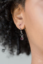 Load image into Gallery viewer, Paparazzi Court Couture - Purple Rhinestones - Necklace and matching Earrings - $5 Jewelry With Ashley Swint