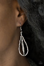Load image into Gallery viewer, Paparazzi Flashy Fashion - Black - Seed Bead Necklace and matching Earrings - $5 Jewelry With Ashley Swint