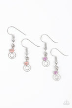 Load image into Gallery viewer, Paparazzi Starlet Shimmer Earrings - 10 - Diamond Pink, Purple, Blue - $5 Jewelry With Ashley Swint