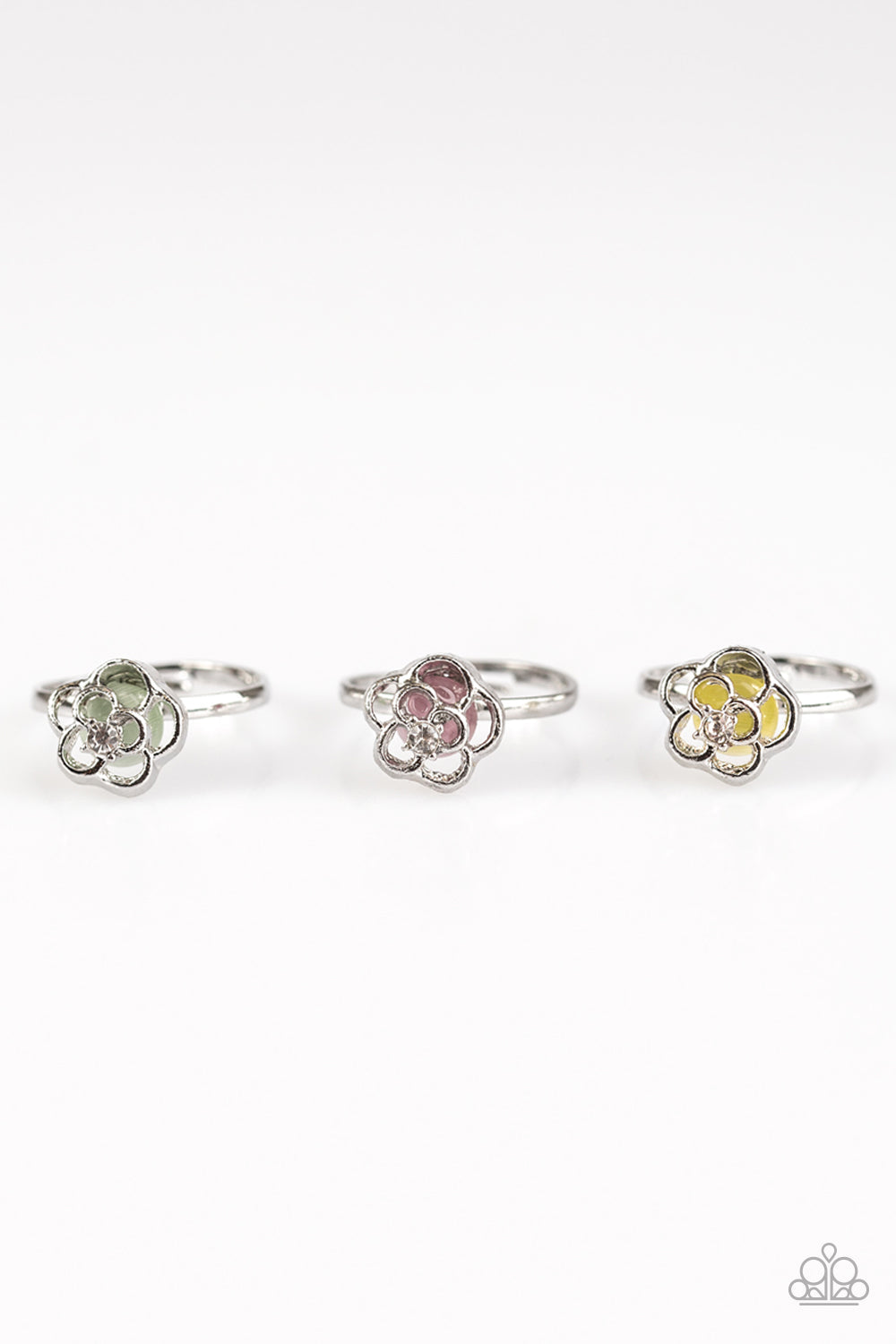 Paparazzi Starlet Shimmer Girls Rings - 10 - Pastel Flowers