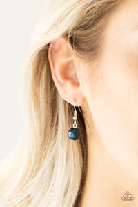 Paparazzi Uptown Talker - Blue Pearls - Necklace & Earrings - $5 Jewelry with Ashley Swint