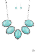 Load image into Gallery viewer, Paparazzi Prairie Goddess - Blue Turquoise Stone - Necklace &amp; Earrings - 2019 Convention Exclusive - $5 Jewelry With Ashley Swint