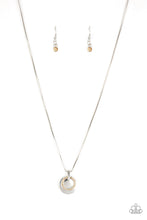Load image into Gallery viewer, Paparazzi Front and CENTERED - Brown - Silver Necklace &amp; Earrings - $5 Jewelry With Ashley Swint