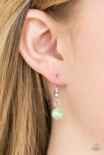 Load image into Gallery viewer, Paparazzi Ocean Odyssey - Green Beads - Silver Chains Necklace and matching Earrings - $5 Jewelry With Ashley Swint