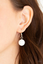 Load image into Gallery viewer, Paparazzi Top Pop - White Beads - Silver Necklace &amp; Earrings - $5 Jewelry with Ashley Swint