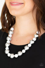 Load image into Gallery viewer, Paparazzi Top Pop - White Beads - Silver Necklace &amp; Earrings - $5 Jewelry with Ashley Swint