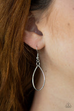 Load image into Gallery viewer, Paparazzi Top-TEAR Fashion - Silver - Teardrop Links - Large Silver Necklace &amp; Earrings - $5 Jewelry With Ashley Swint