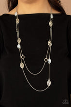 Load image into Gallery viewer, Paparazzi - Cobble Creeks - White - Necklace &amp; Earrings
