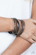 Load image into Gallery viewer, Paparazzi Stackable Stunner - Black 7 Bangles Bracelet