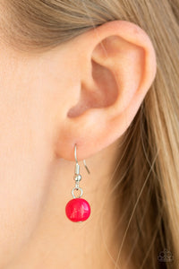 Paparazzi Daytime Drama - Pink Beads - Necklace & Earrings - $5 Jewelry with Ashley Swint