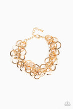 Load image into Gallery viewer, Paparazzi Noise Control - Gold Rings - Gold Chain Fringe Bracelet - $5 Jewelry with Ashley Swint