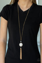 Load image into Gallery viewer, PRE-ORDER - Paparazzi Sparkling Spectacle - Gold - Necklace &amp; Earrings - $5 Jewelry with Ashley Swint