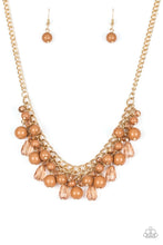 Load image into Gallery viewer, Paparazzi Tour de Trendsetter - Brown Beads - Gold Necklace &amp; Earrings - $5 Jewelry With Ashley Swint