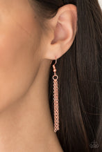 Load image into Gallery viewer, Paparazzi All About Me-dallion - Copper - Necklace &amp; Earrings - $5 Jewelry With Ashley Swint