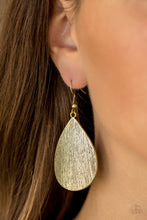 Load image into Gallery viewer, Paparazzi All Allure - Brass - Teardrop Earrings - $5 Jewelry With Ashley Swint