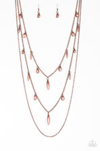 Load image into Gallery viewer, Paparazzi Bravo Bravado - Copper - Necklace &amp; Earrings - $5 Jewelry with Ashley Swint