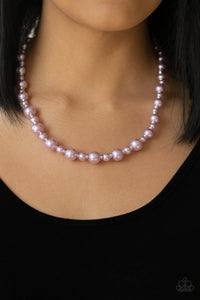 Paparazzi Pearl Heirloom - Purple - Necklace & Earrings