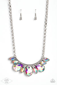 Paparazzi Never SLAY Never - Multi - Iridescent Necklace & Earrings