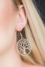 Load image into Gallery viewer, Paparazzi My TREEHOUSE Is Your TREEHOUSE - Silver - Earrings - $5 Jewelry With Ashley Swint