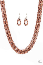 Load image into Gallery viewer, Paparazzi Put It On Ice - Copper - Acrylic Necklace &amp; Earrings - $5 Jewelry With Ashley Swint