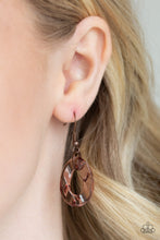 Load image into Gallery viewer, Paparazzi Put It On Ice - Copper - Acrylic Necklace &amp; Earrings - $5 Jewelry With Ashley Swint