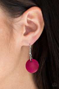 Paparazzi Safari Samba - Pink - Wooden Necklace & Earrings - $5 Jewelry With Ashley Swint