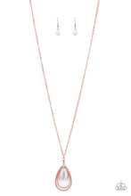 Load image into Gallery viewer, Paparazzi Teardrop Tranquility - Copper Teardrops - Necklace and matching Earrings - $5 Jewelry With Ashley Swint