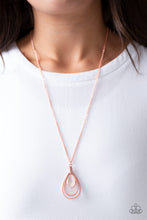 Load image into Gallery viewer, Paparazzi Teardrop Tranquility - Copper Teardrops - Necklace and matching Earrings - $5 Jewelry With Ashley Swint
