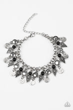 Load image into Gallery viewer, Paparazzi Triassic Trade Route - Black Stone - Silver Bracelet - $5 Jewelry with Ashley Swint