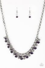 Load image into Gallery viewer, Paparazzi Trust Fund Baby - Purple - Necklace and matching Earrings - $5 Jewelry with Ashley Swint