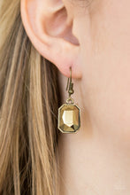 Load image into Gallery viewer, Paparazzi Urban Dynasty - Brass - Aurum Gems - Necklace &amp; Earrings - $5 Jewelry With Ashley Swint
