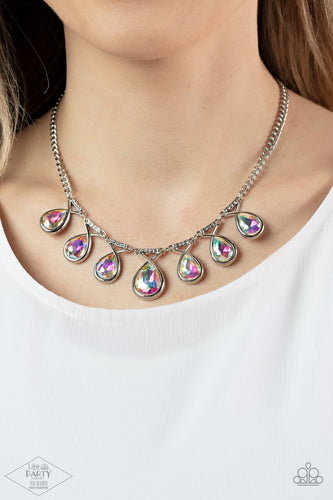 Paparazzi Love at Fierce Sight - multi - Necklace & Earrings - Pink Diamond Exclusive