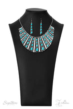 Load image into Gallery viewer, The Ebony 2022 Paparazzi Zi Collection - Silver Necklace &amp; Earrings