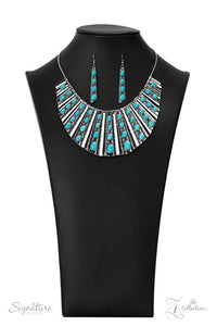 The Ebony 2022 Paparazzi Zi Collection - Silver Necklace & Earrings