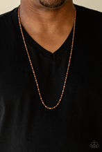 Load image into Gallery viewer, Paparazzi Covert Operation - Copper - Men&#39;s Collection Necklace - $5 Jewelry With Ashley Swint