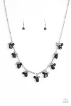 Load image into Gallery viewer, Paparazzi Rocky Mountain Magnificence - Black Stone Beading - Silver Chain Necklace - $5 Jewelry With Ashley Swint