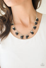 Load image into Gallery viewer, Paparazzi Rocky Mountain Magnificence - Black Stone Beading - Silver Chain Necklace - $5 Jewelry With Ashley Swint