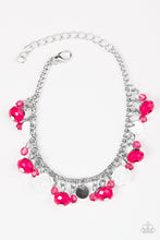Load image into Gallery viewer, Paparazzi Spoken For - Pink - Silver Chain Bracelet - $5 Jewelry With Ashley Swint