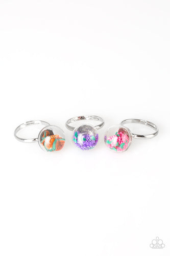 Paparazzi Starlet Shimmer Rings - 10 - Confetti - Fruits - Strawberry, Grape, Pineapple, Orange - $5 Jewelry With Ashley Swint