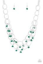 Load image into Gallery viewer, Paparazzi Yacht Tour - Green - Necklace and matching Earrings - $5 Jewelry With Ashley Swint