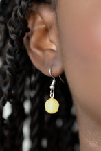 Load image into Gallery viewer, Paparazzi Awe-Inspiring Iridescence - Yellow Beads - Silver Chains Necklace &amp; Earrings - $5 Jewelry with Ashley Swint