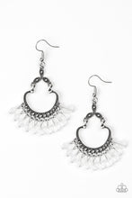 Load image into Gallery viewer, Paparazzi Babe Alert - White - Earrings - $5 Jewelry with Ashley Swint